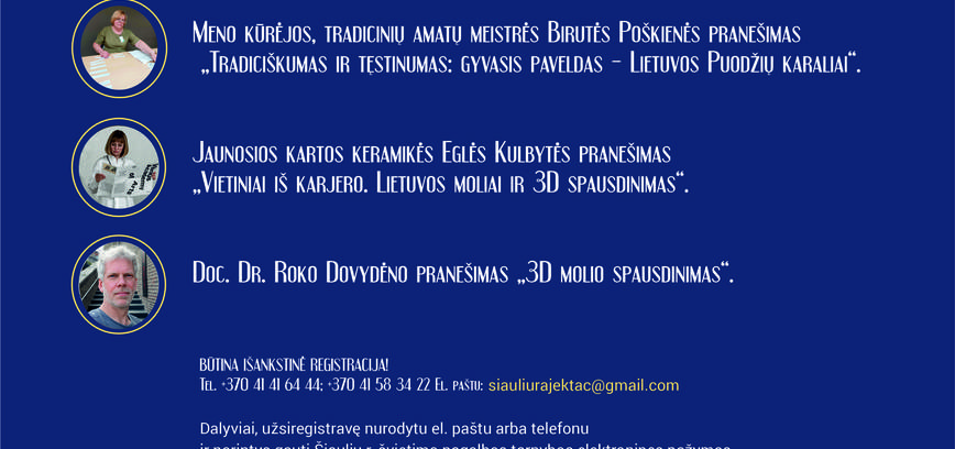 Conference "The Tradition of the Election of Potter Kings and Today's Craftsmanship - A Look into the Future of Lithuanian Ceramics"